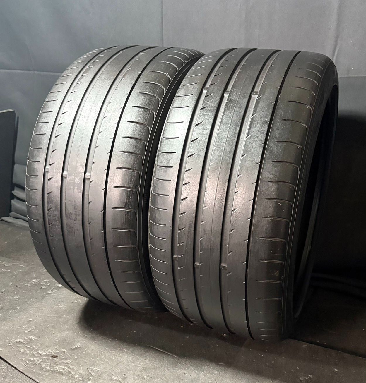 2021年製 約6.1～6.4分山 ヨコハマ　YOKOHAMA アドバン　ADVAN Sport V105 285/35R19 2本 h_2135