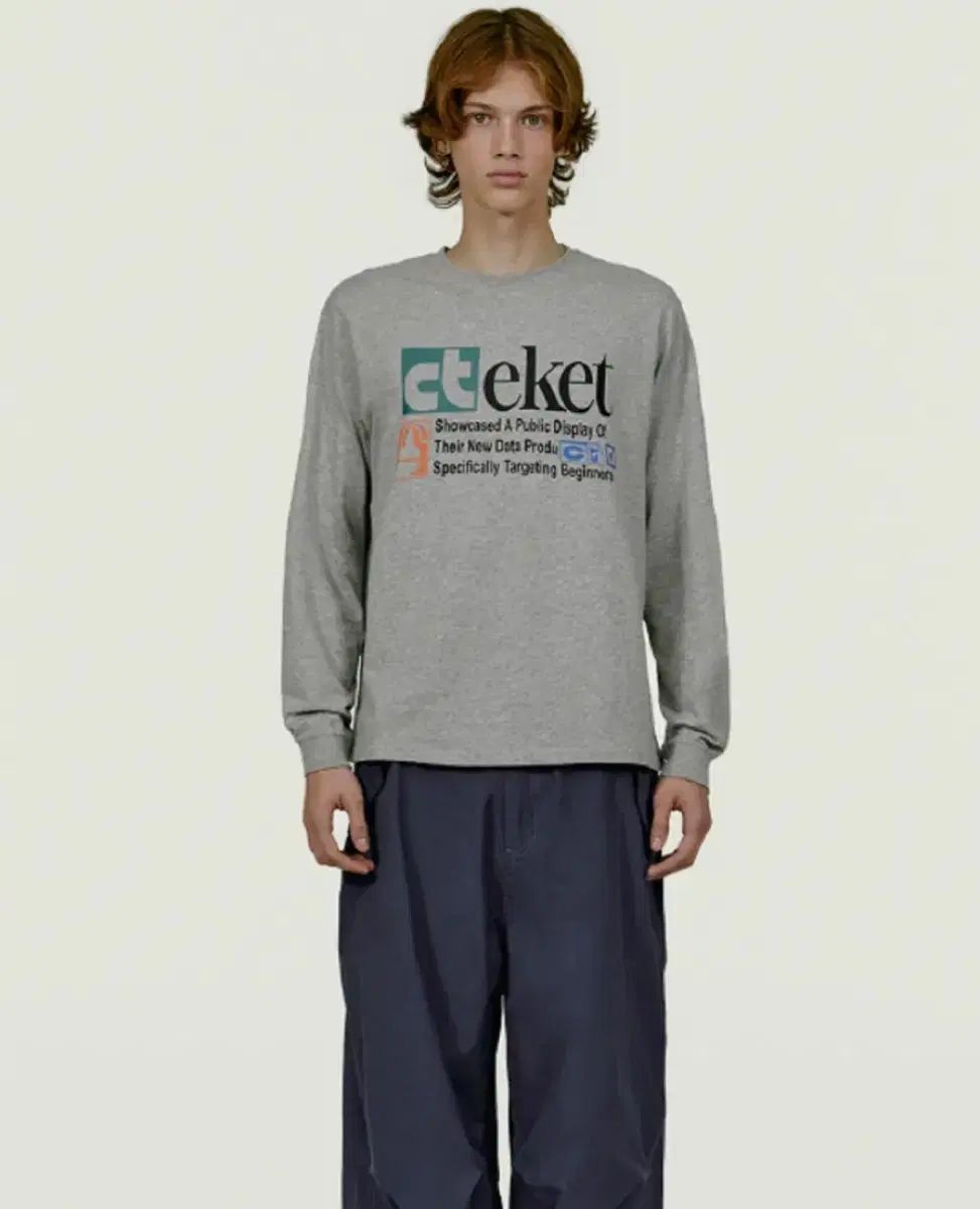 テケット Plan L/S Tee Melange ロング スリーブ teket