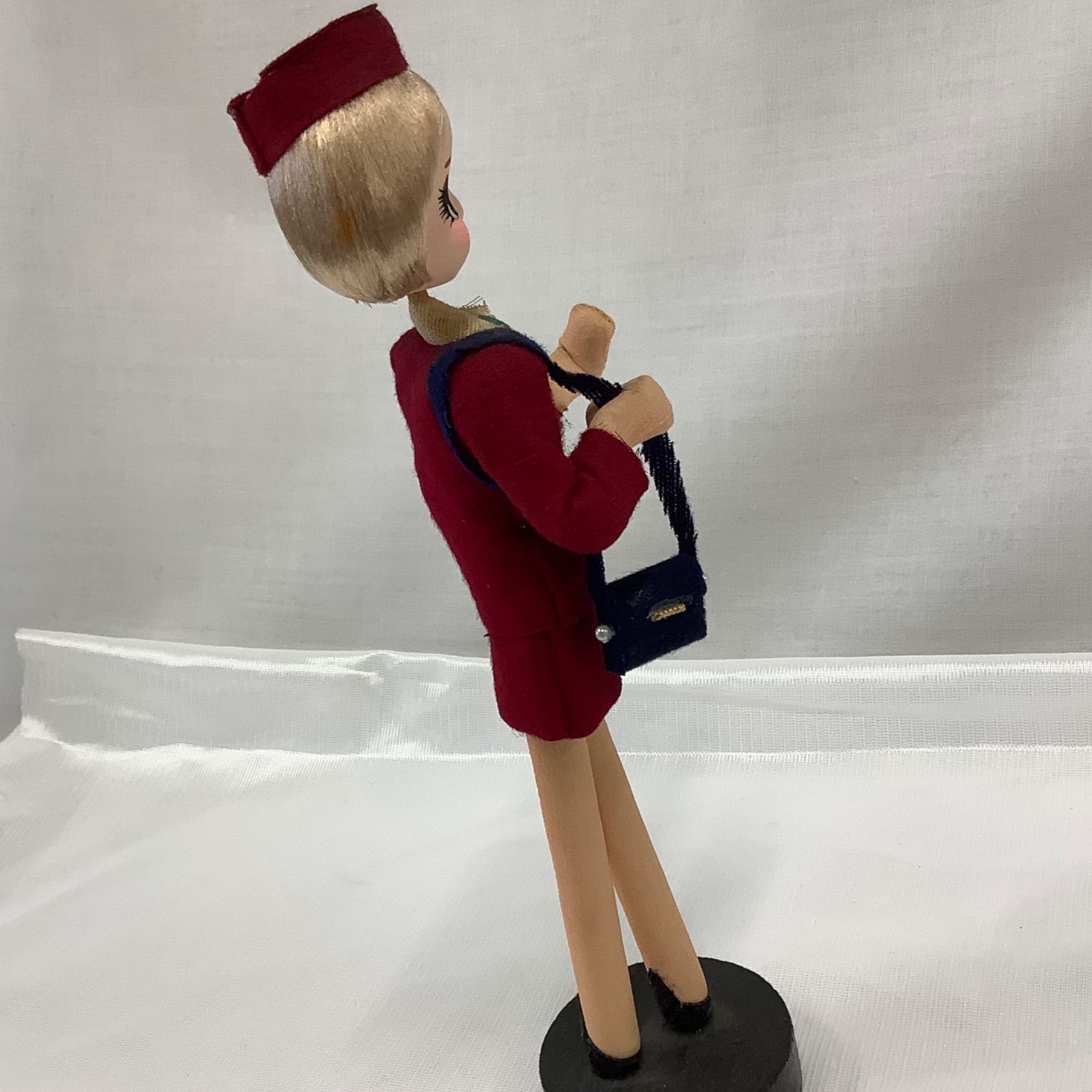 昭和レトロ 鯱バス ロマンス人形 バスガイド オブジェ 高さ24㎝ X758