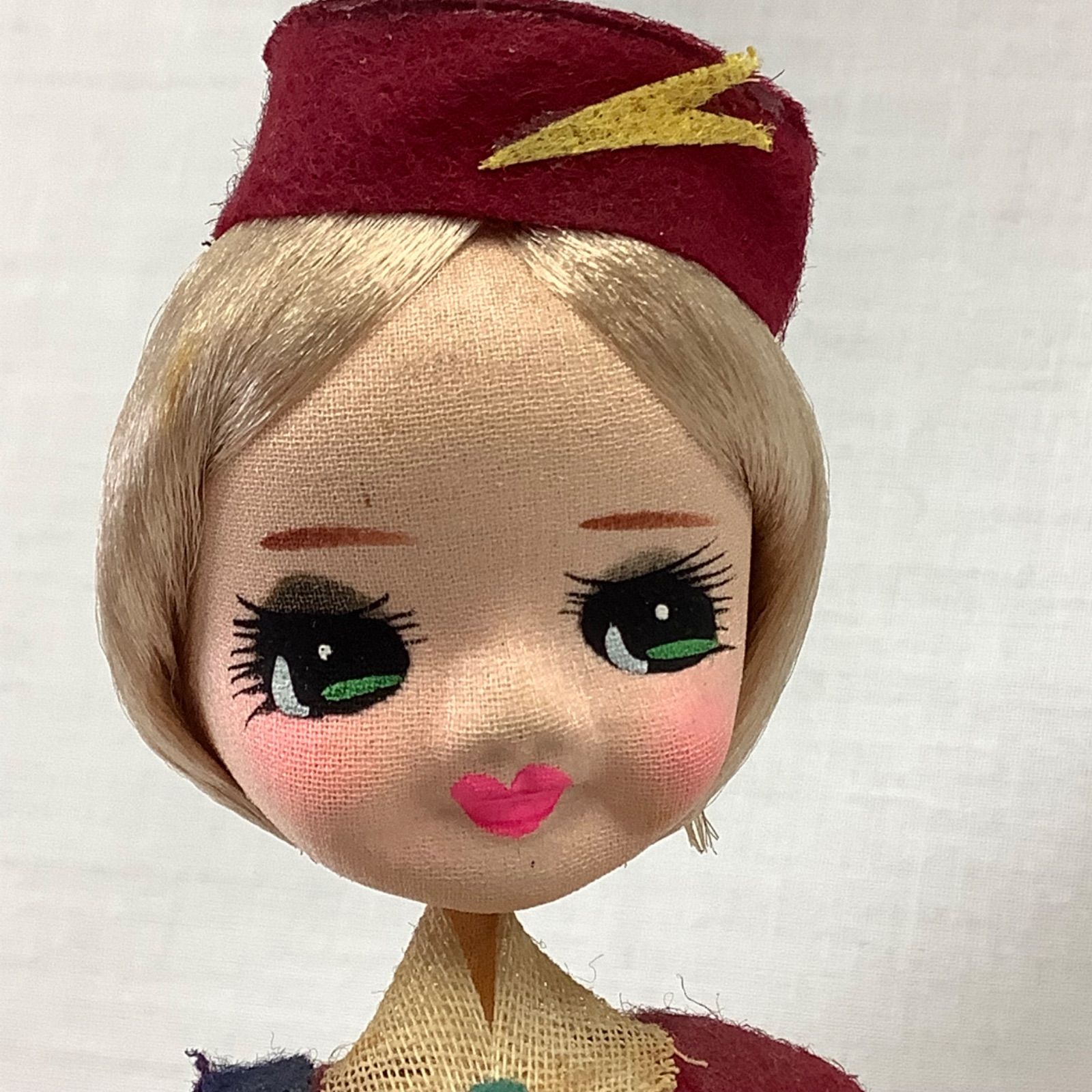 昭和レトロ 鯱バス ロマンス人形 バスガイド オブジェ 高さ24㎝ X758