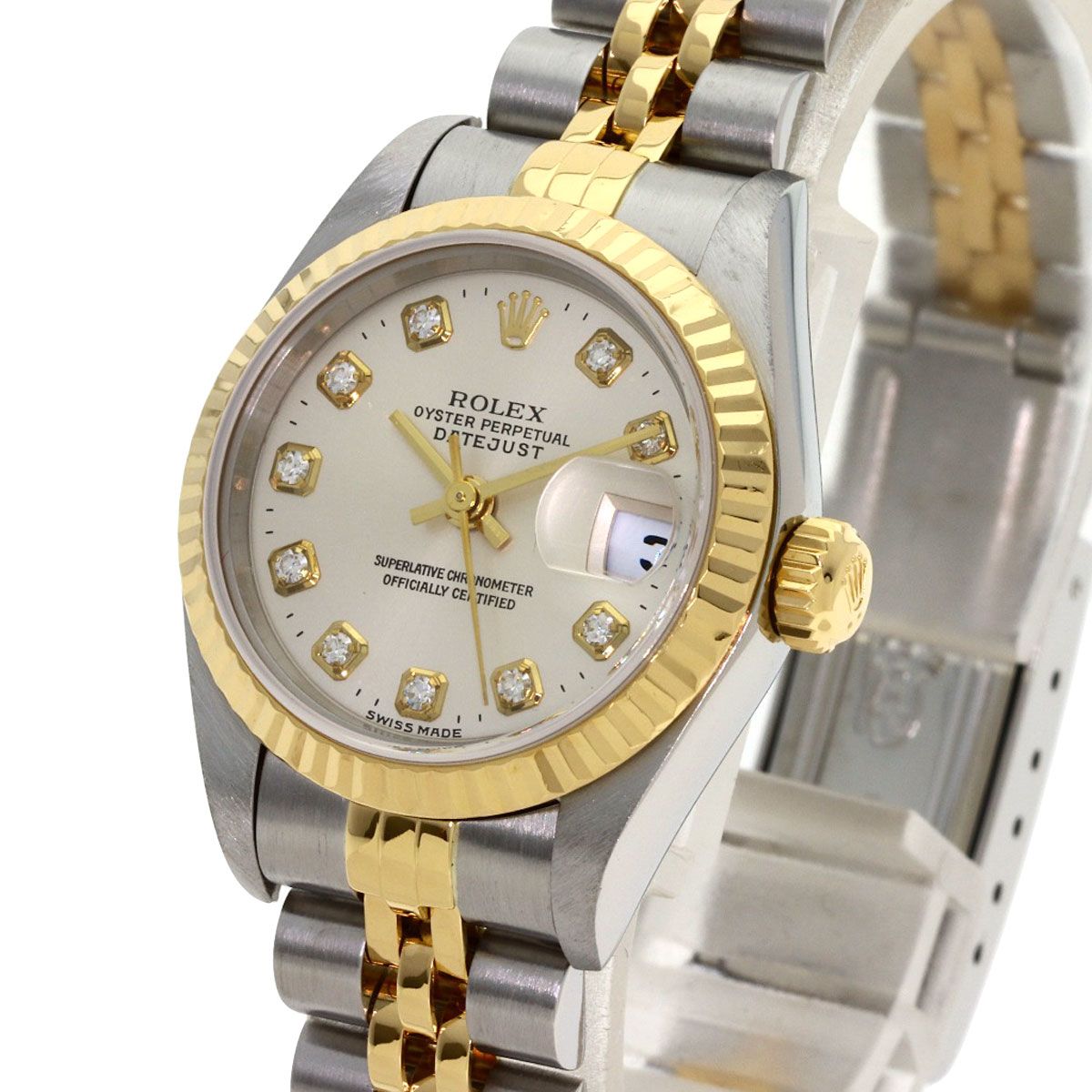 ROLEX ロレックス 79173G デイトジャスト 10P ダイヤモンド 腕時計 SS