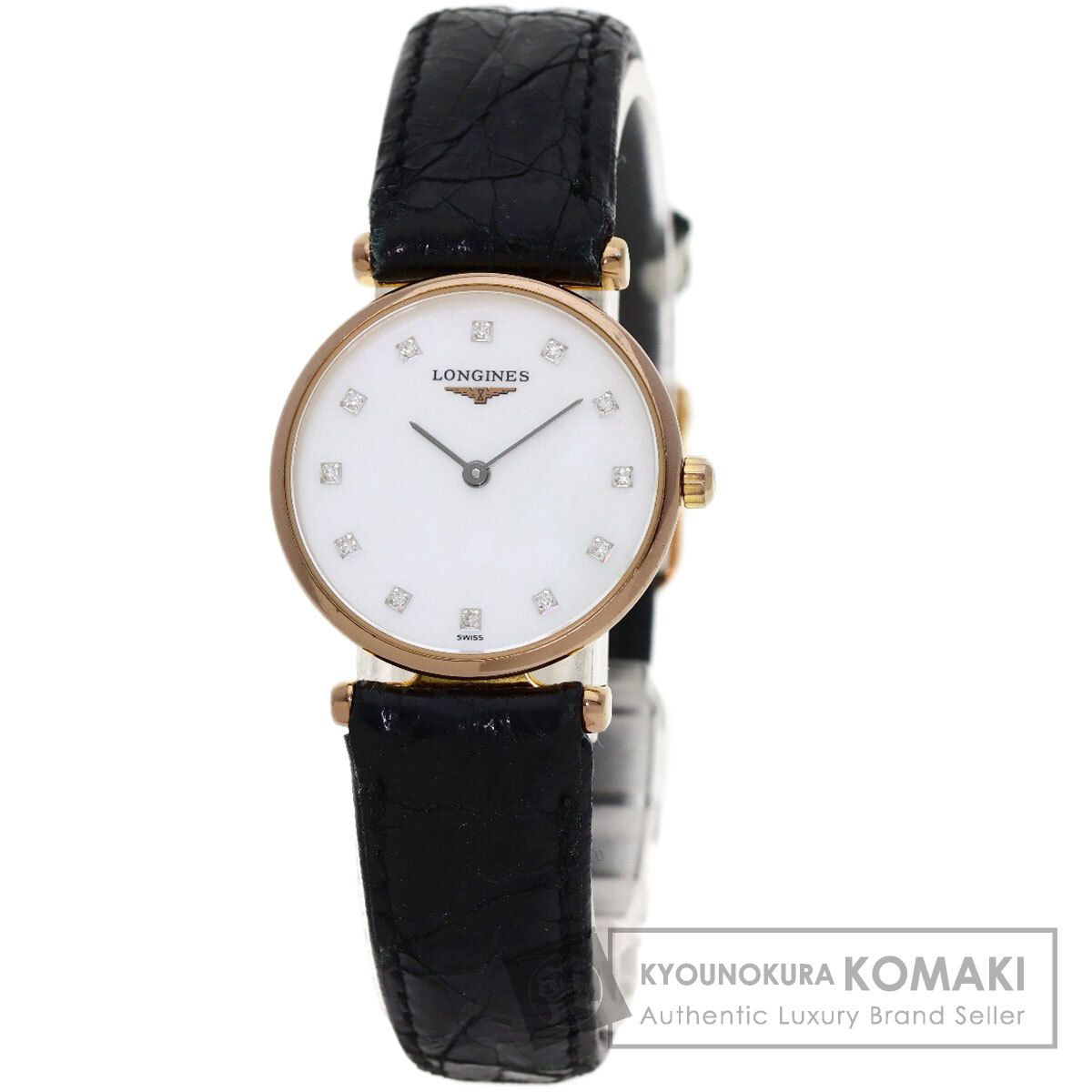LONGINES ロンジン L4.209.1 グラン クラシック 腕時計 PGP 革 レディース [中古]