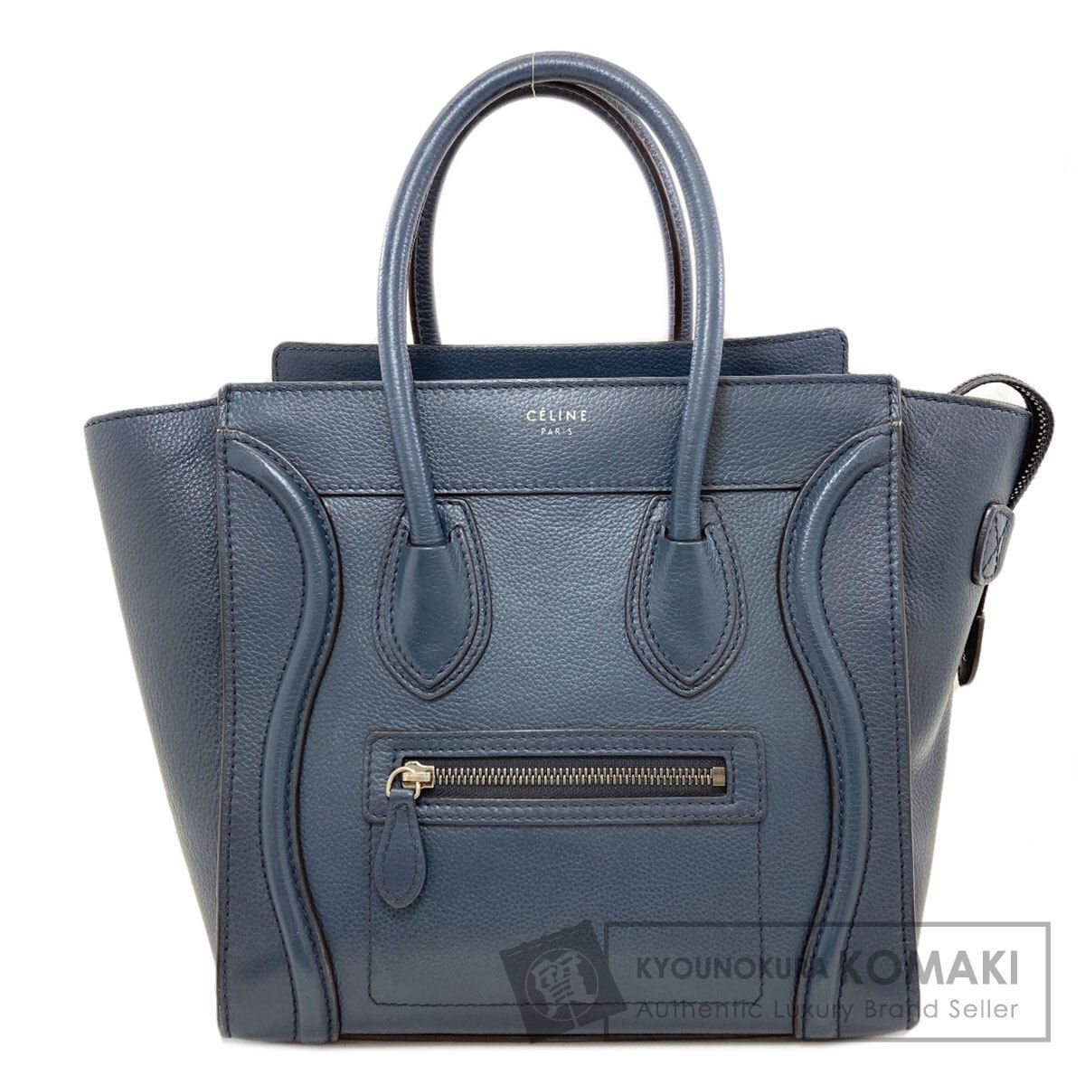 CELINE セリーヌ ラゲージマイクロ トートバッグ カーフ レディース 