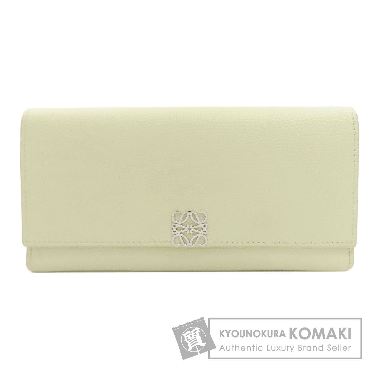 LOEWE ロエベ アナグラム　コンティネンタル ウォレット 長財布（小銭入れあり） レザー レディース [中古]