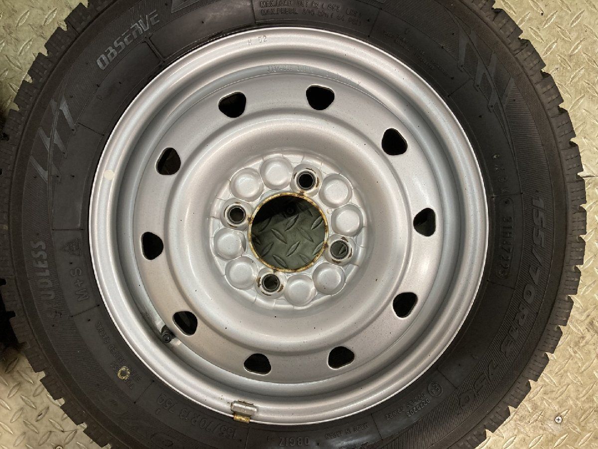 TOYO GARIT GIZ 155/70R13】スタッドレス【スチールホイール 13インチ