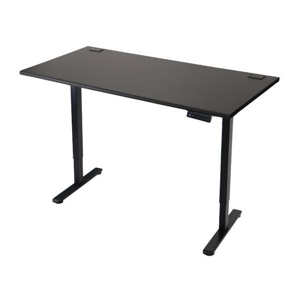 昇降デスク 電動 エコノミーモデル PSE適合 140cm 1400mm 耐荷重約70kg(脚部) スタンディングデスク 上下昇降 デスク 高さ調整 エルゴノミクス 昇降式デスク 昇降テーブル 9f (天板:140,ブラック)(脚色:ブラック)