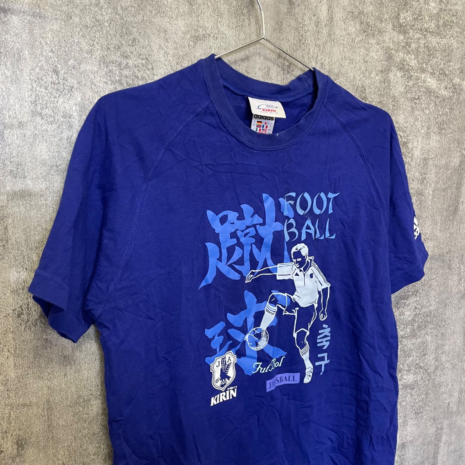 Y-779】adidas アディダス JFA サッカー日本代表 Tシャツ KIRIN