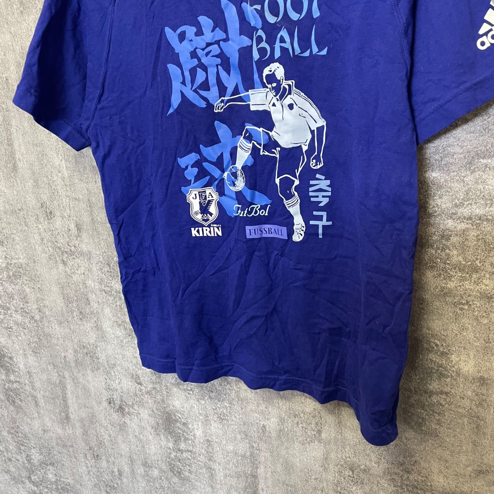 Y-779】adidas アディダス JFA サッカー日本代表 Tシャツ KIRIN