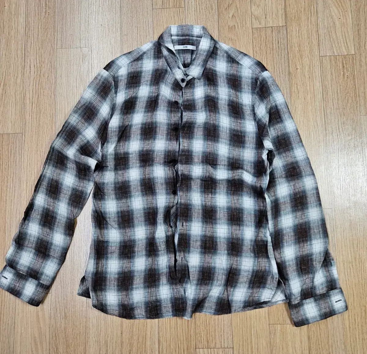 SYSTEM homme リネン チェック シャツ