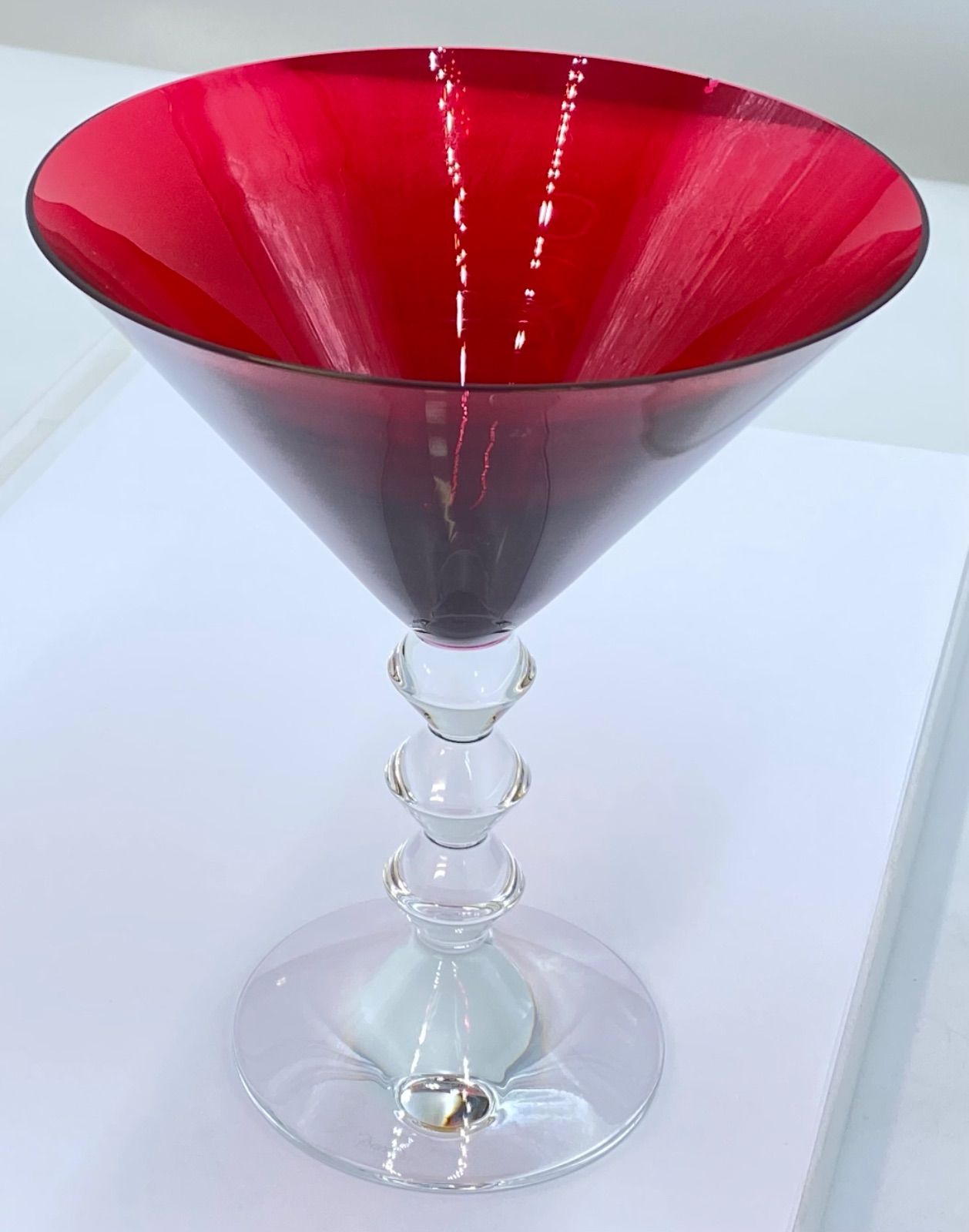 Baccarat バカラ ベガ マティーニグラス ルビーレッド - メルカリ