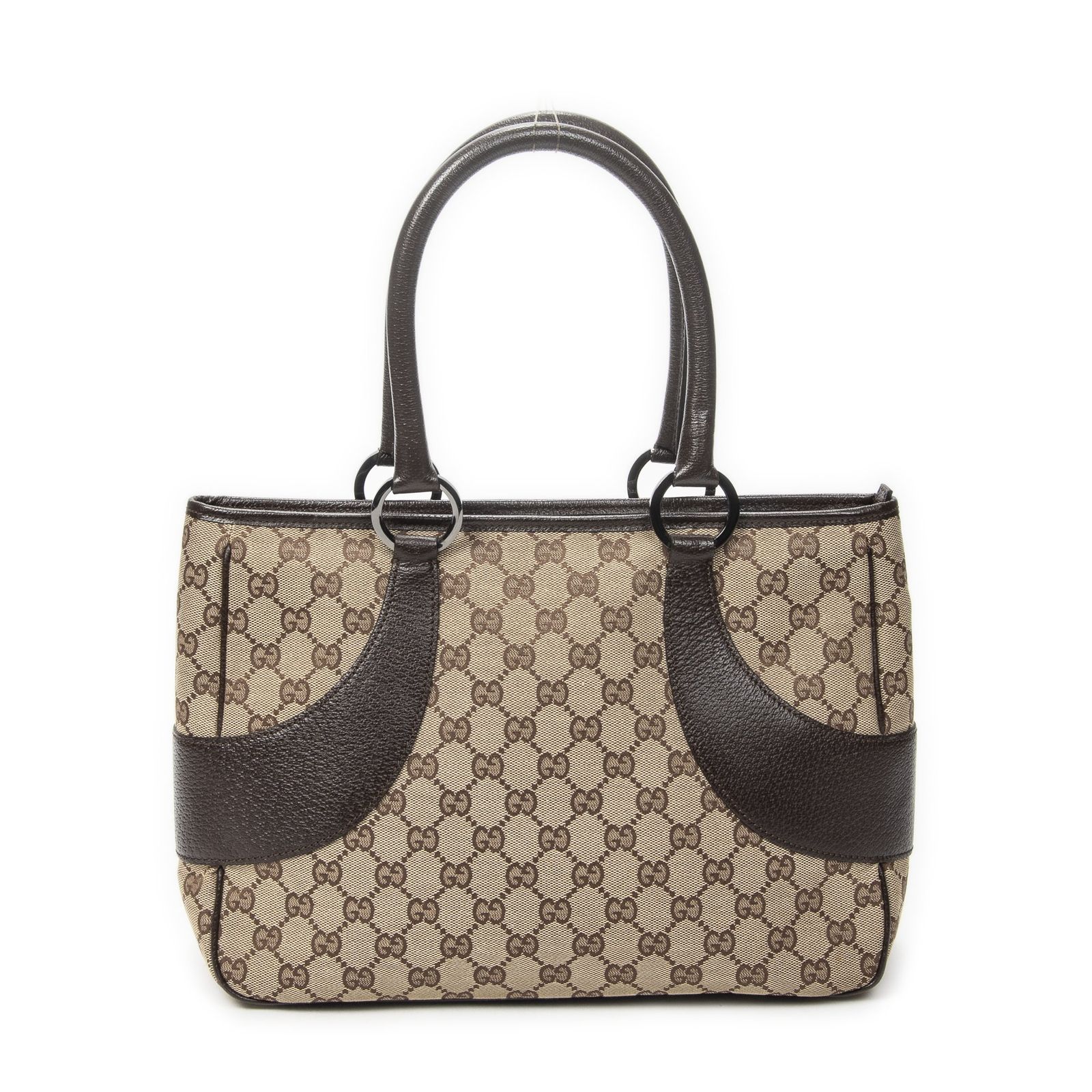 [中古] GUCCI グッチトートバッグベージュ/ブラウンGGキャンバスA