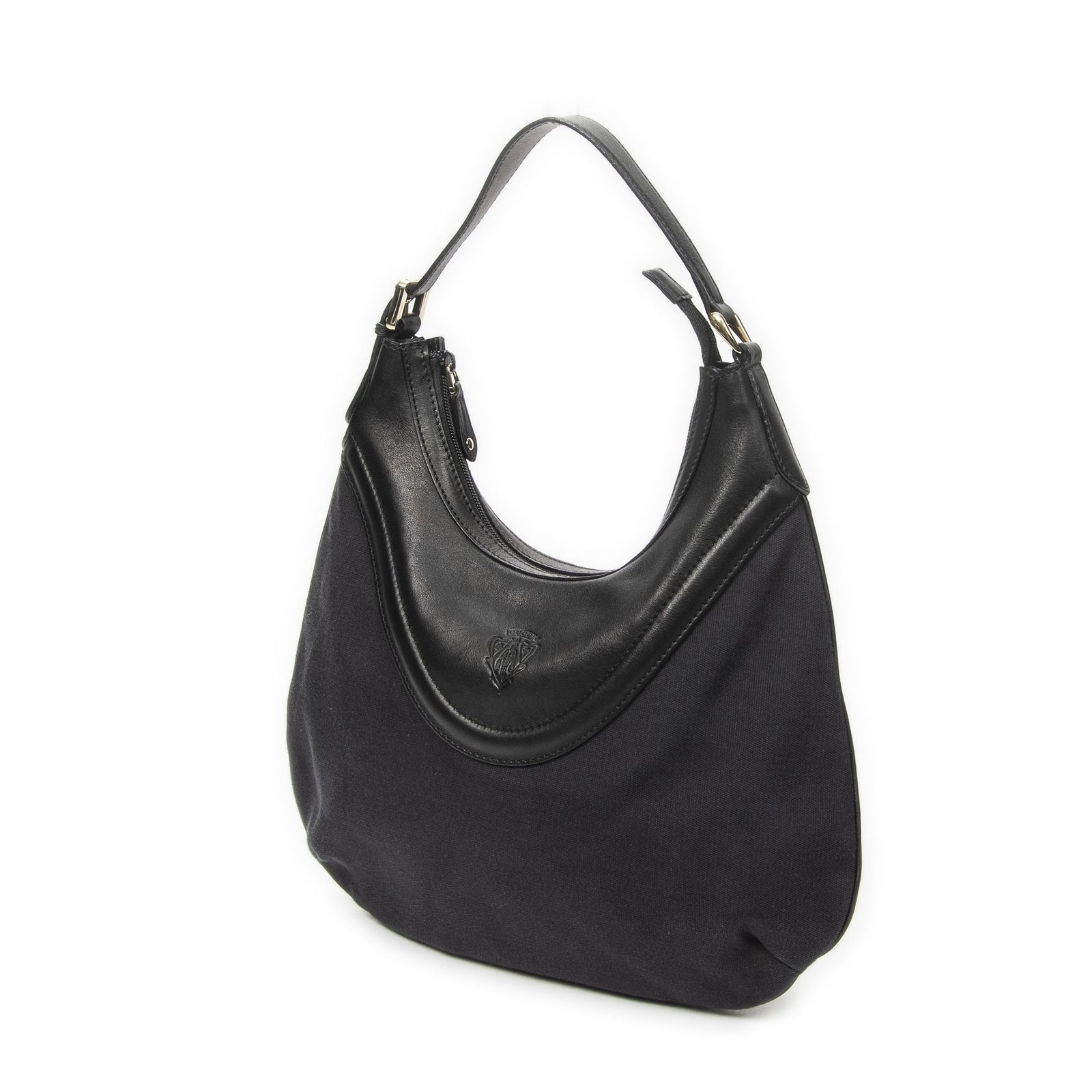 今月新入荷[中古] GUCCI グッチヒステリア・クレスト・ホーボー黒
