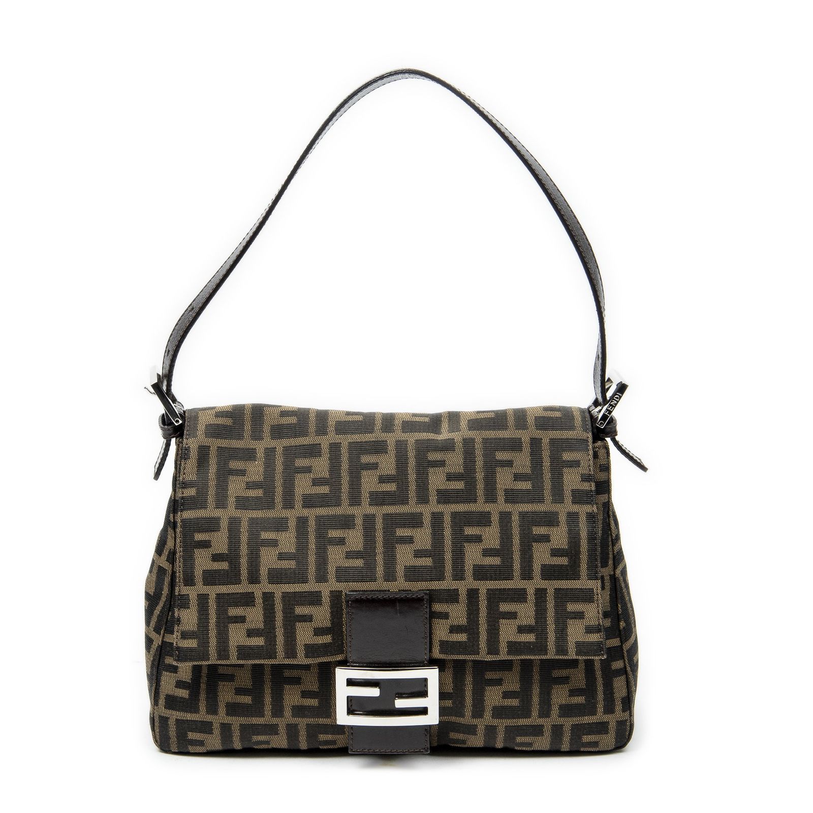 [中古] FENDI フェンディママ フォーエバーブラウン/ブラックズッカキャンバスA