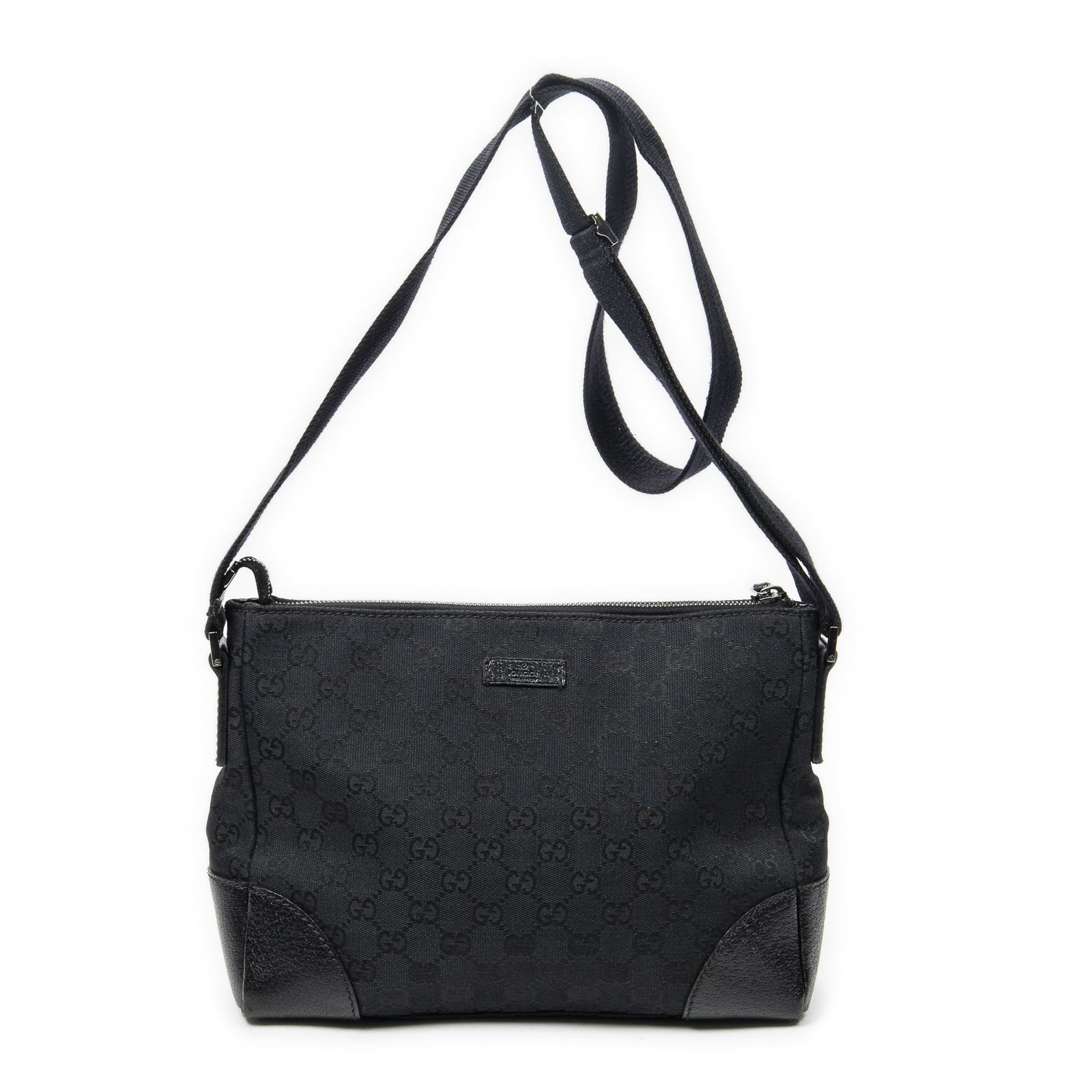 [中古] GUCCI グッチジョイライン黒GGキャンバスAB