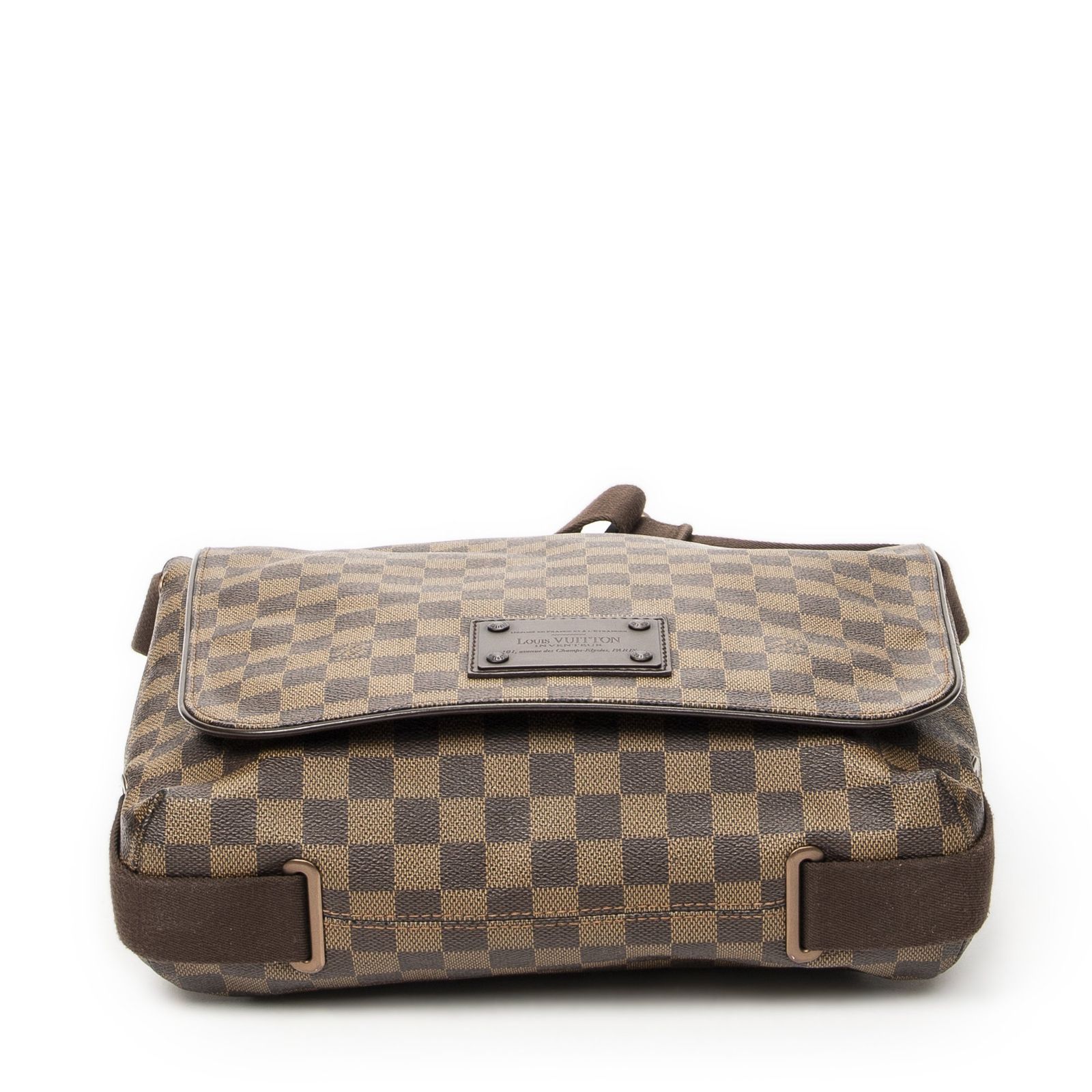 中古] LOUIS VUITTON ルイヴィトンブルックリン茶色ダミエ エベヌA