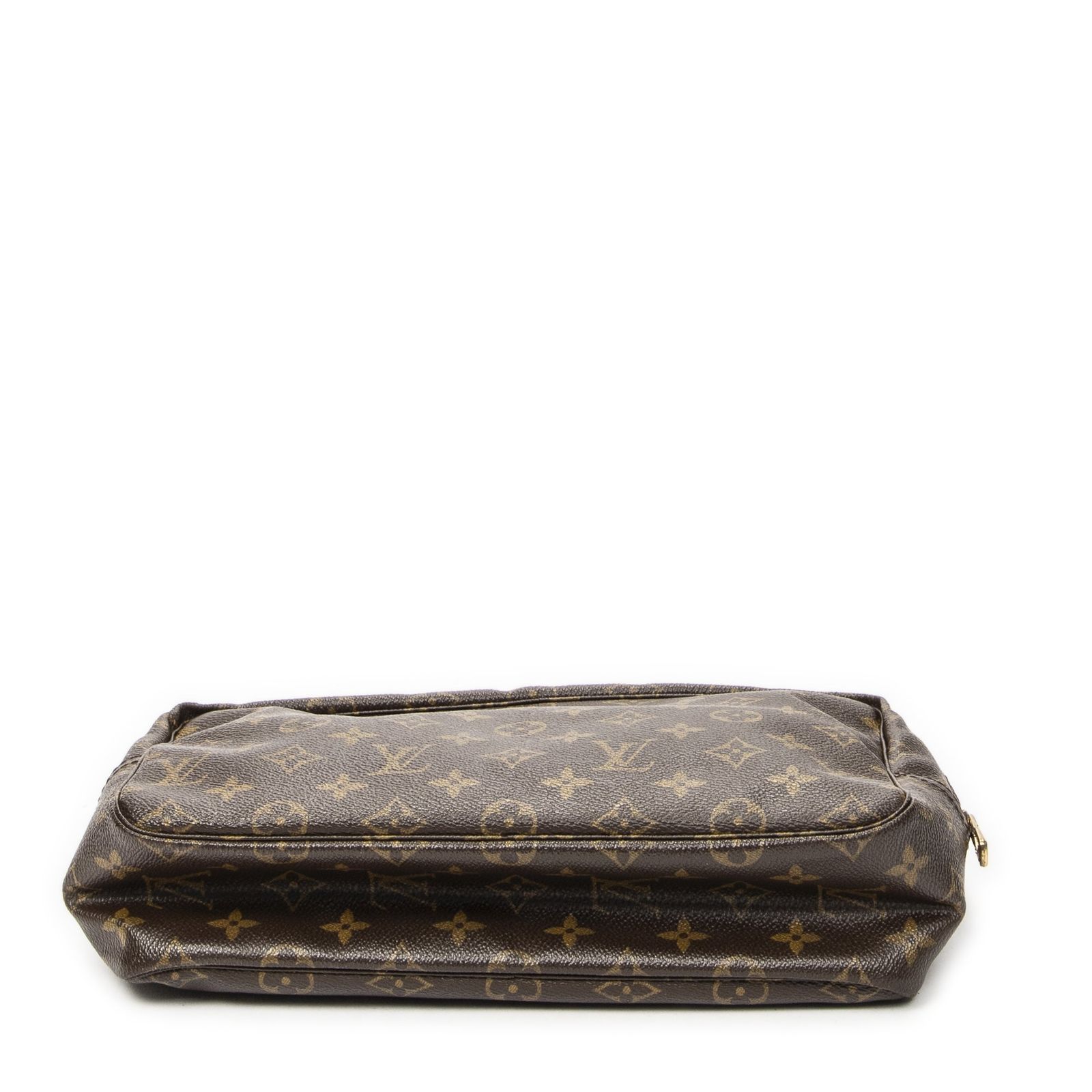 ルイ・ヴィトン トイレタリーポーチ ヴィンテージ 中古] LOUIS VUITTON ルイヴィトントイレタリーポーチ茶色モノグラム