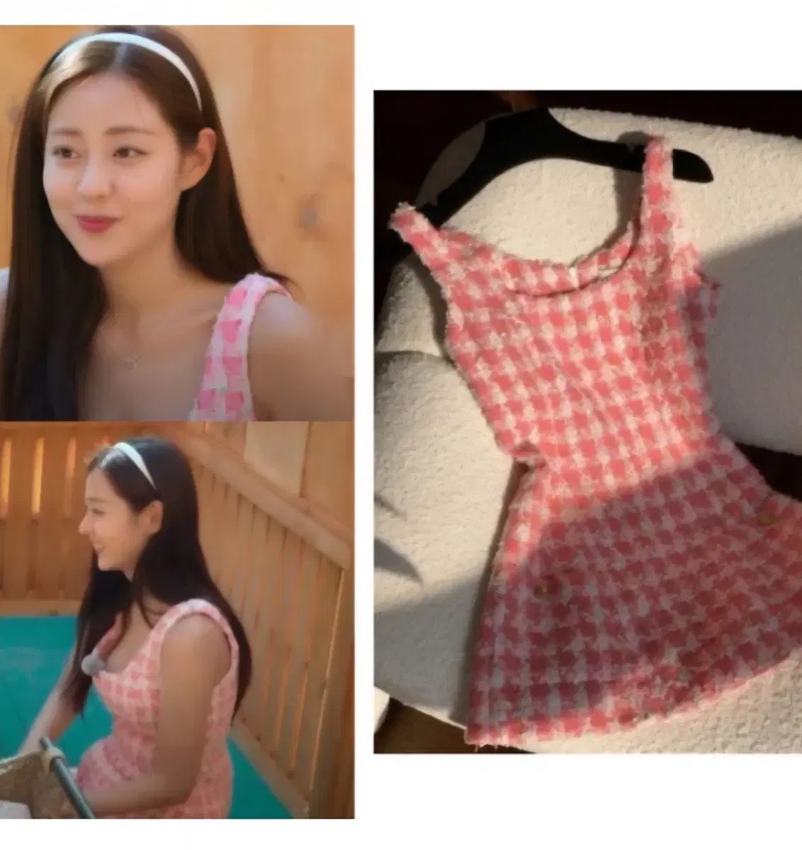 ソロ 지옥 신 슬기 트위드 원피스 ソークッキー