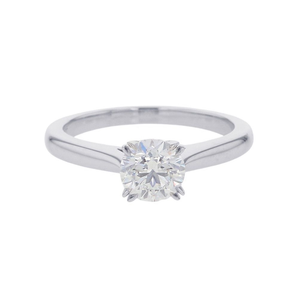 ハリーウィンストン リング ラウンドカット ソリティア ダイヤモンド 0.77ct Pt950プラチナ サイズ約8号 GIA鑑定書付き 指輪