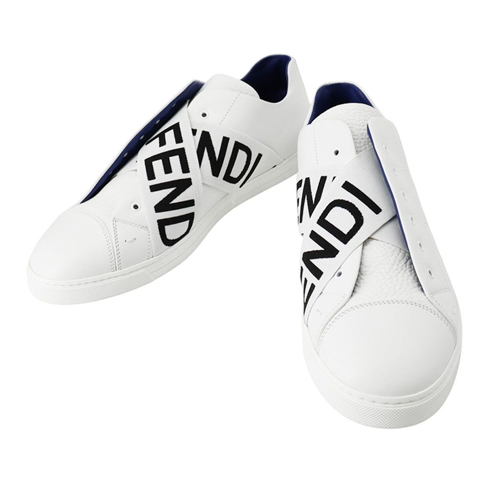 フェンディ スニーカー FFロゴ クロスバンド付き メンズサイズ 7E1198 FENDI 靴