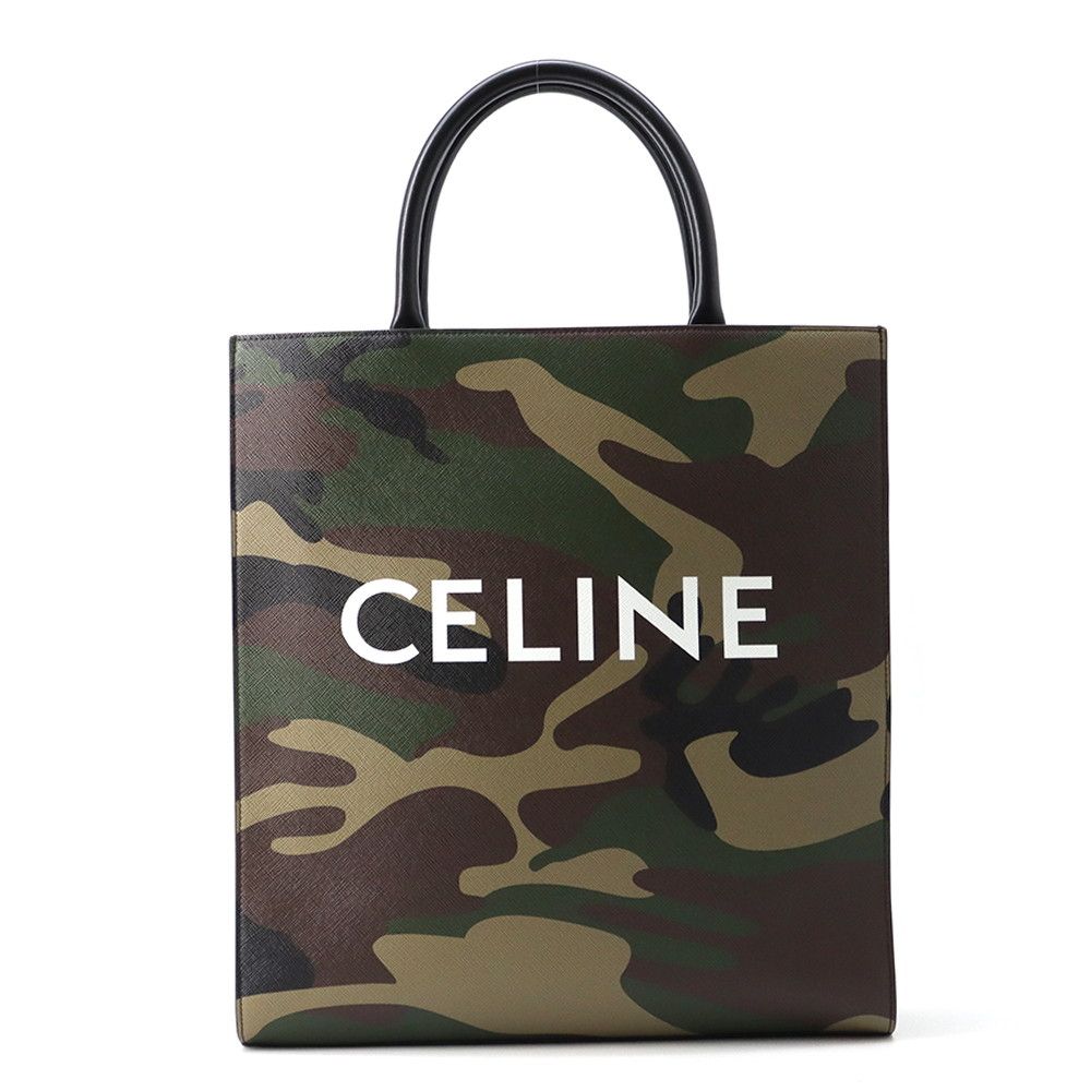 セリーヌ トートバッグ トリオンフ バーティカルカバ ミディアム PVC/レザー 194432 CELINE ブラック