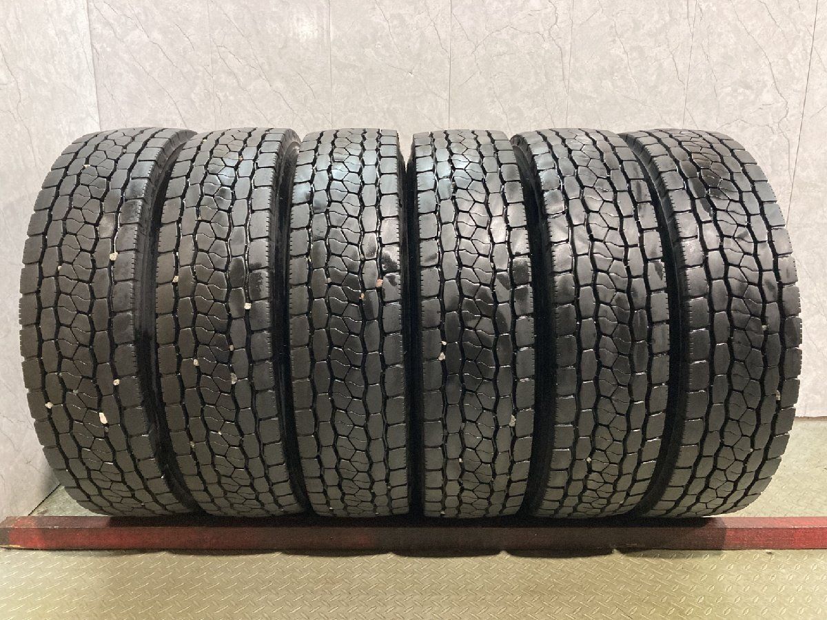 札幌発 引取OK BS M800 225/80R17.5 123/122L 17.5インチ トラックタイヤ 夏タイヤ ミックス 6本 バリ溝 4t レンジャー ファイター KTR052