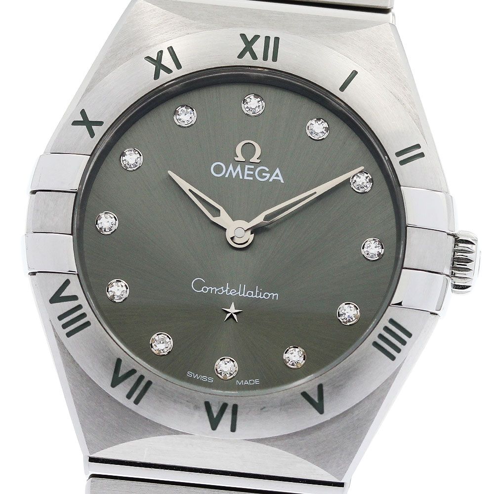 オメガ OMEGA 131.10.28.60.60.00﻿1 コンステレーション 12Pダイヤ クォーツ レディース 美品 箱・保証書付き_959677