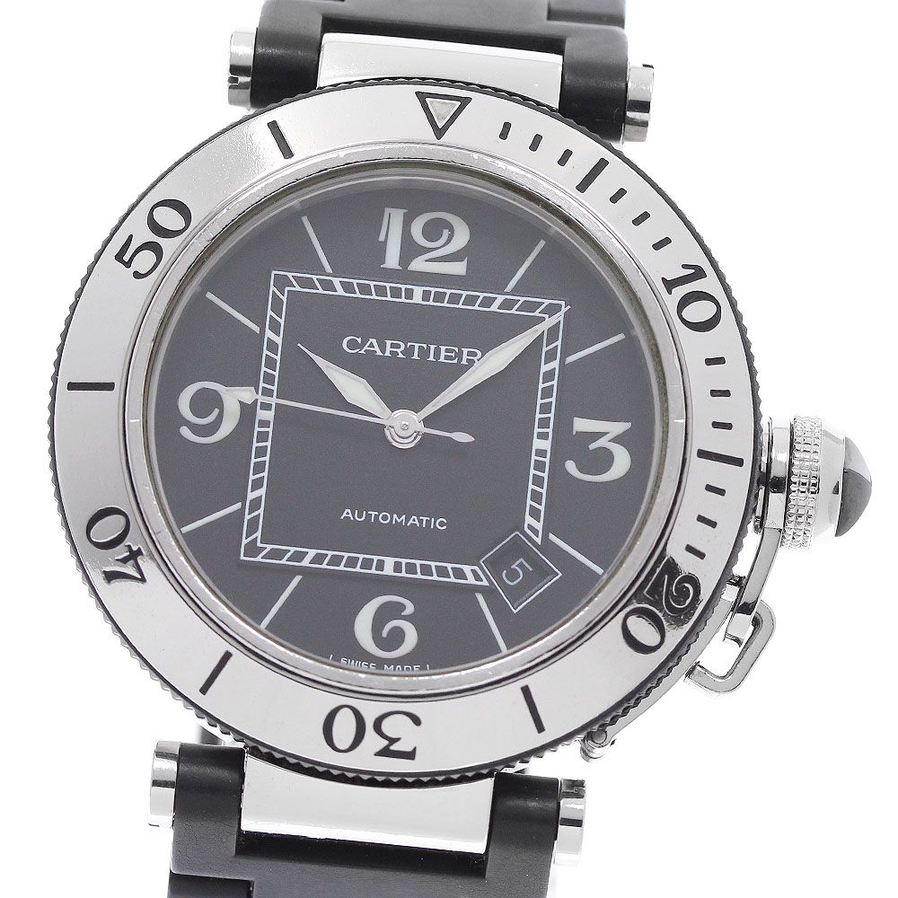 カルティエ CARTIER W31077U2 パシャ シータイマー デイト 自動巻き メンズ _960037