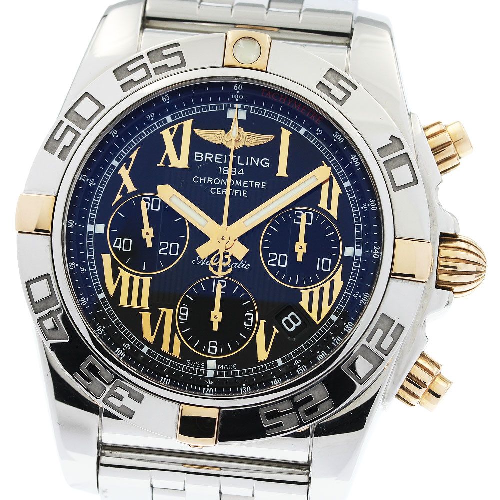 ブライトリング BREITLING IB0110 クロノマット44 ビコロ クロノグラフ 自動巻き メンズ 良品 箱・保証書付き_956941