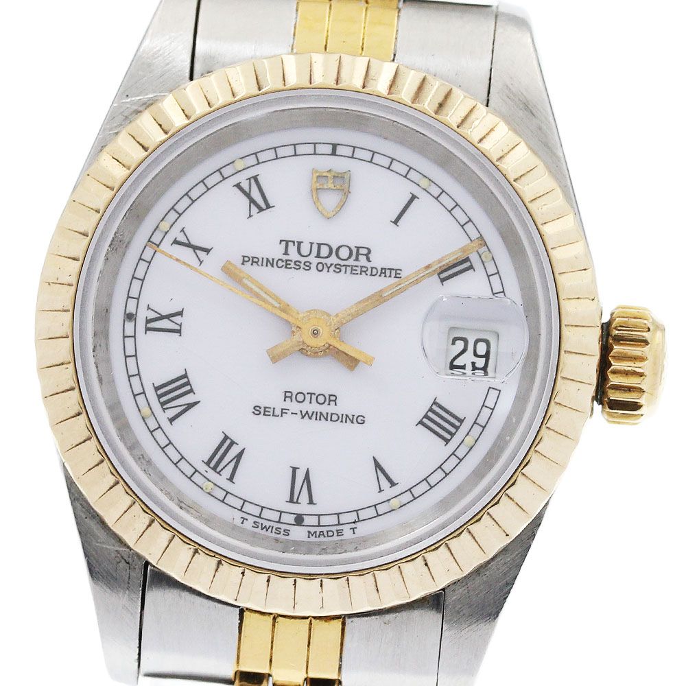 チュードル TUDOR 92413N プリンセス オイスターデイト YGベゼル 自動巻き レディース _957266
