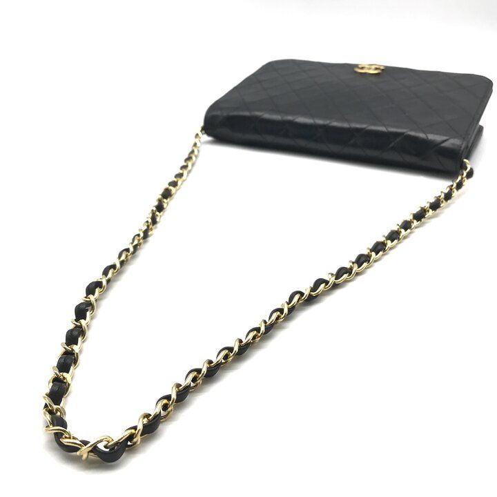 良品 CHANEL シャネル ココマーク マトラッセ プッシュロック レザー