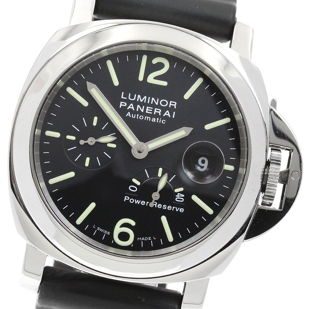パネライ PANERAI PAM00090 ルミノール パワーリザーブ デイト 自動巻き メンズ 良品 保証書付き_958870
