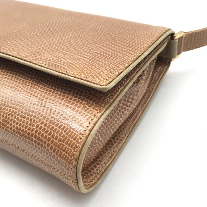 GUCCI グッチ リザード ゴールド金具 タイガーアイ ヴィンテージ 2way