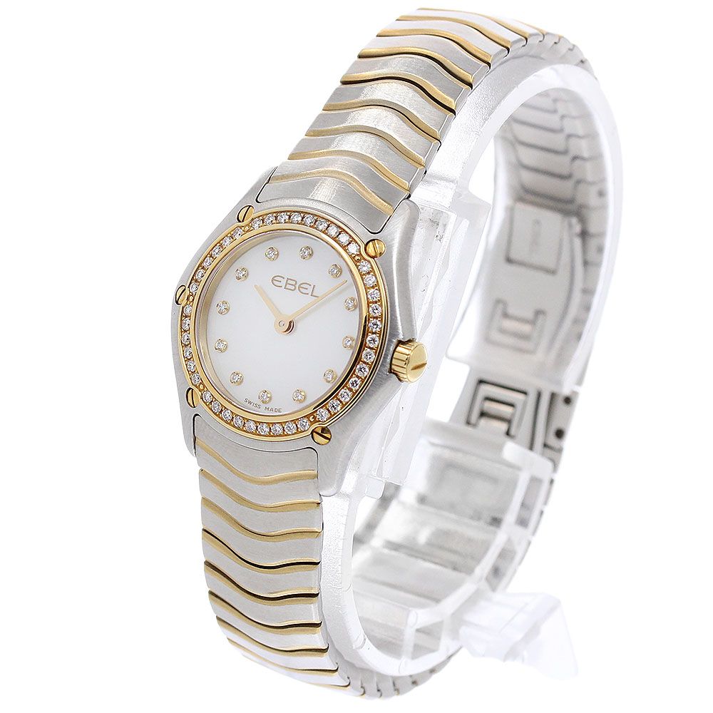 エベル EBEL 1215262 クラシックウェーブ ミニ ダイヤベゼル 12P