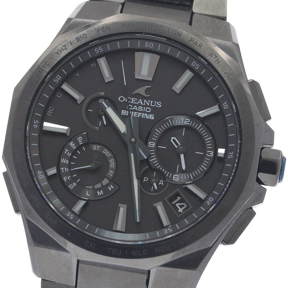 カシオ CASIO OCW-T6000BR-1AJR オシアナス クラシックライン BRIEFING生誕25周年記念 ソーラー電波 メンズ 美品 内箱付き_958589