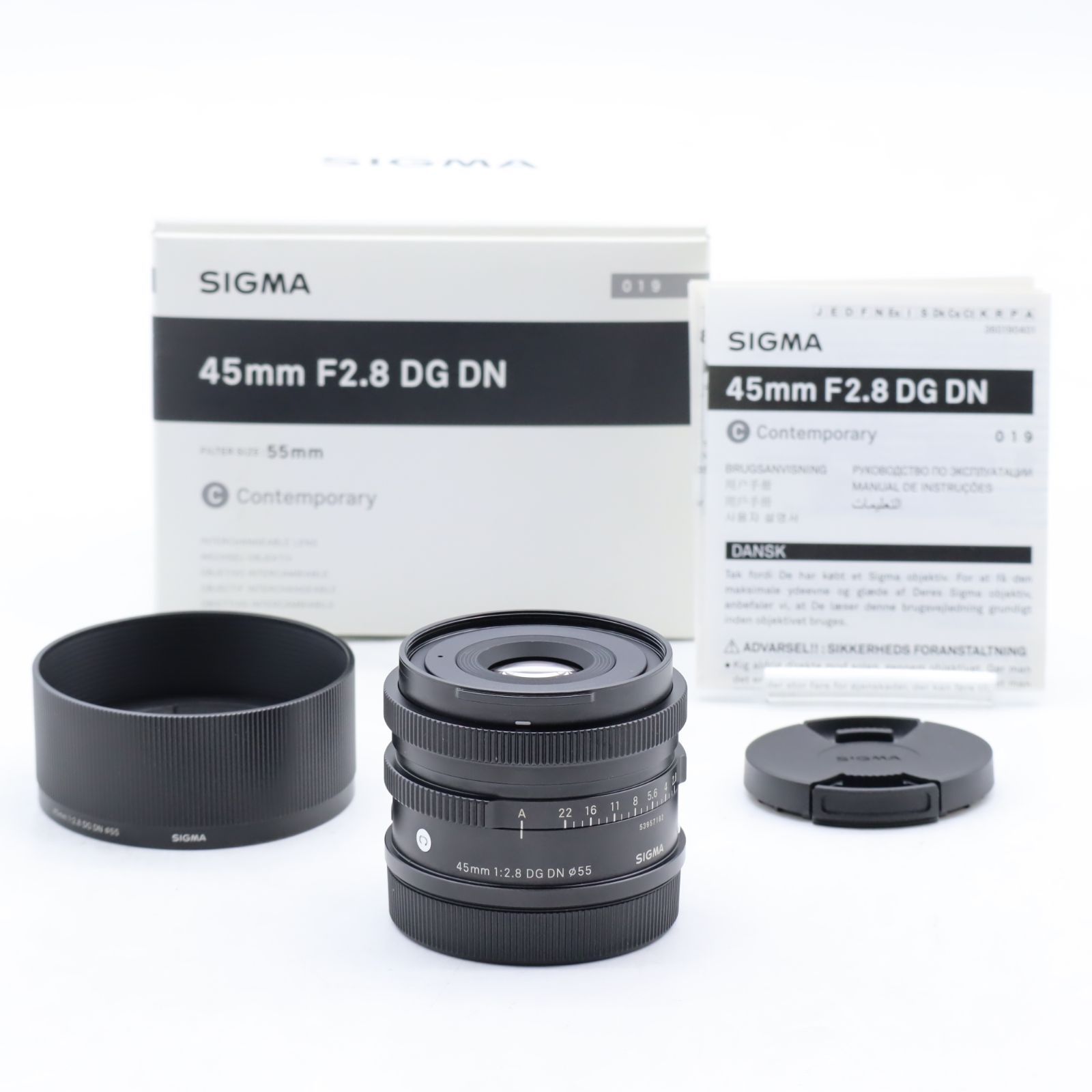 シグマ(Sigma) レンズ 45mm F2.8 DG DN Leica ライカ Lマウント 単焦点 標準 フルサイズ ミラーレス用 Contemporary #5174