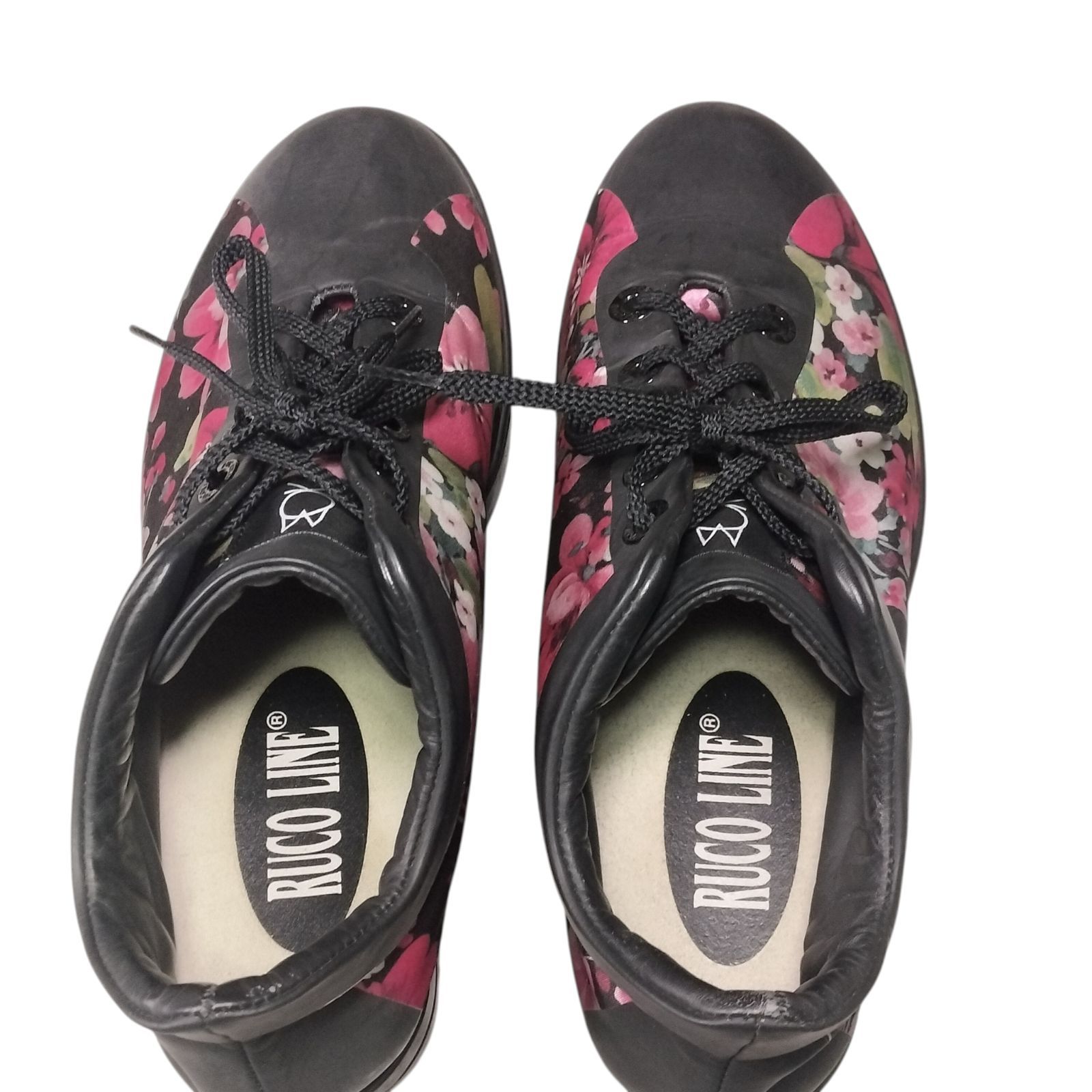 希少 RUCOLINE ルコライン 厚底スニーカー MADE IN EU 37 ブラック R 