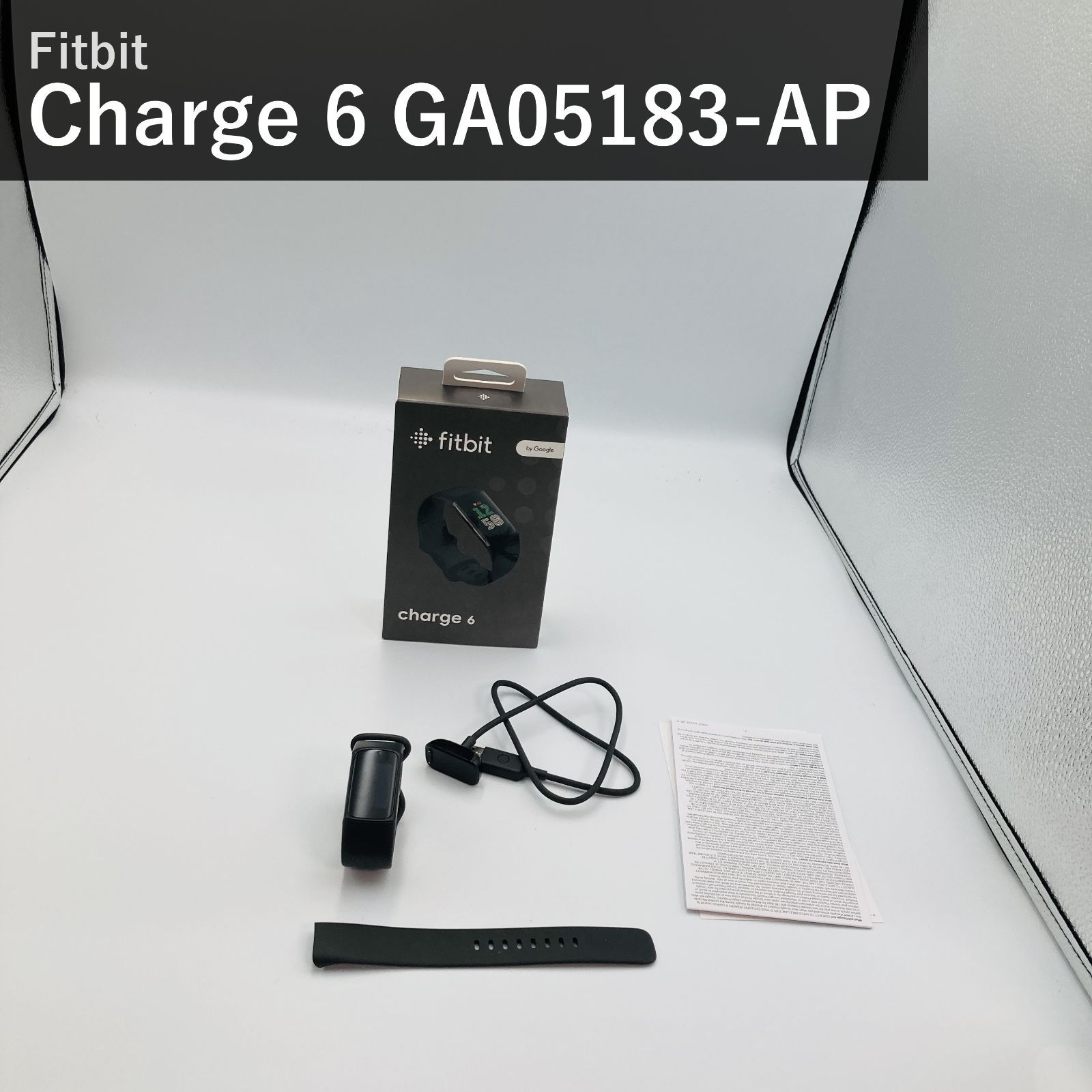 Fitbit フィットビット Charge 6 チャージ6 GA05183-AP オブシディアン ブラック Suica対応 スマートウォッチ 防水 GPS搭載 心拍計 睡眠スコア iPhone Android対応 日本正規品 国内正規品