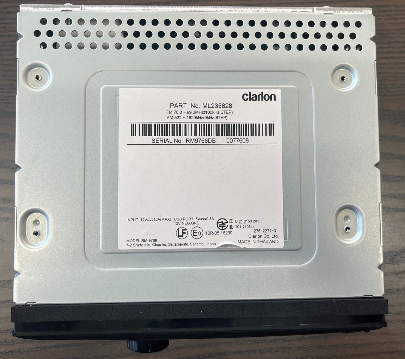 新車外し】三菱ふそう ローザ 純正オーディオ Clarion Bluetooth USB