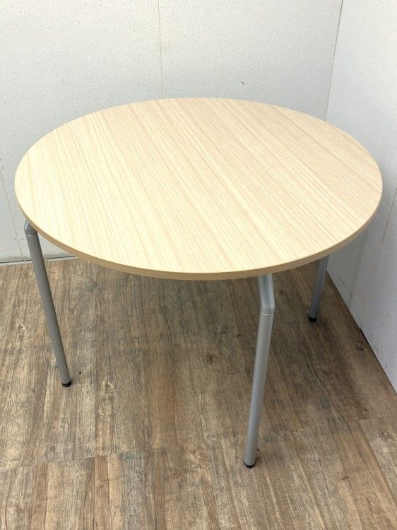 【中古品】イトーキ オルノシリーズ 900丸テーブル TKRP-09CF-98 ナチュラル