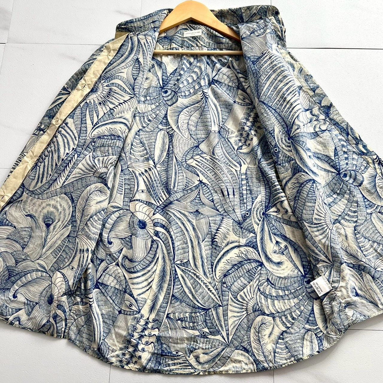 DRIES VAN NOTEN (ドリス・ヴァン・ノッテン) ブラウス 激レア✨ DRIES VAN NOTEN ドリスヴァンノッテン アウトサイダー柄