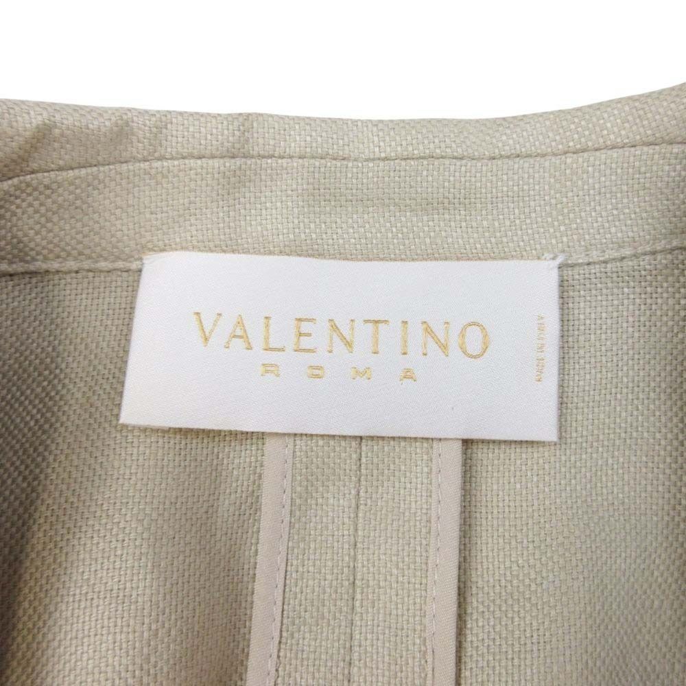 新品同様 VALENTINO ROMA Spa ヴァレンティノローマ リネン テーラード 
