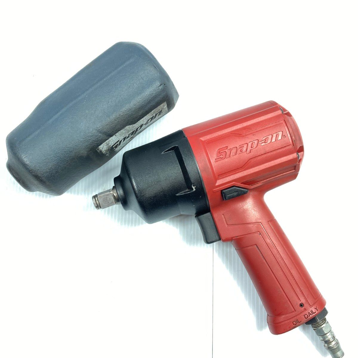 Snap-on スナップオン エアインパクトレンチ 差込角12.7mm カバー付 PT650J レッド