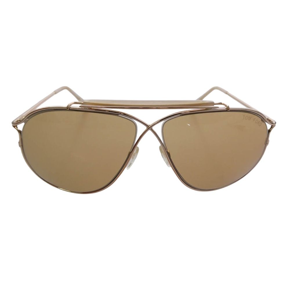TOM FORD トムフォード MAGNUS TF193 マグナス ブリッジ サングラス アイウェア ブラウン系 ゴールド系 61□11 135【中古】