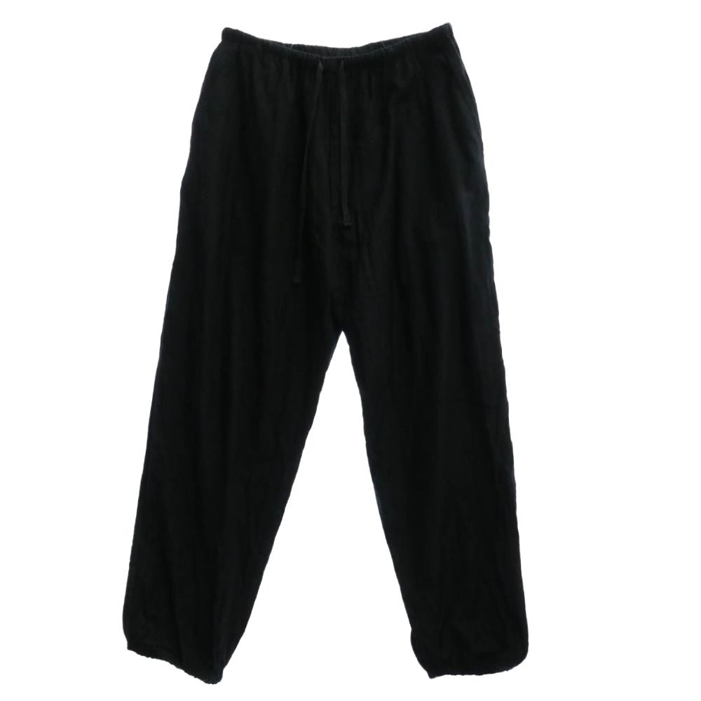 COMOLI コモリ 22AW V01-03004 シルクネルドローストリングパンツ NAVY ネイビー ブラック系 3【中古】