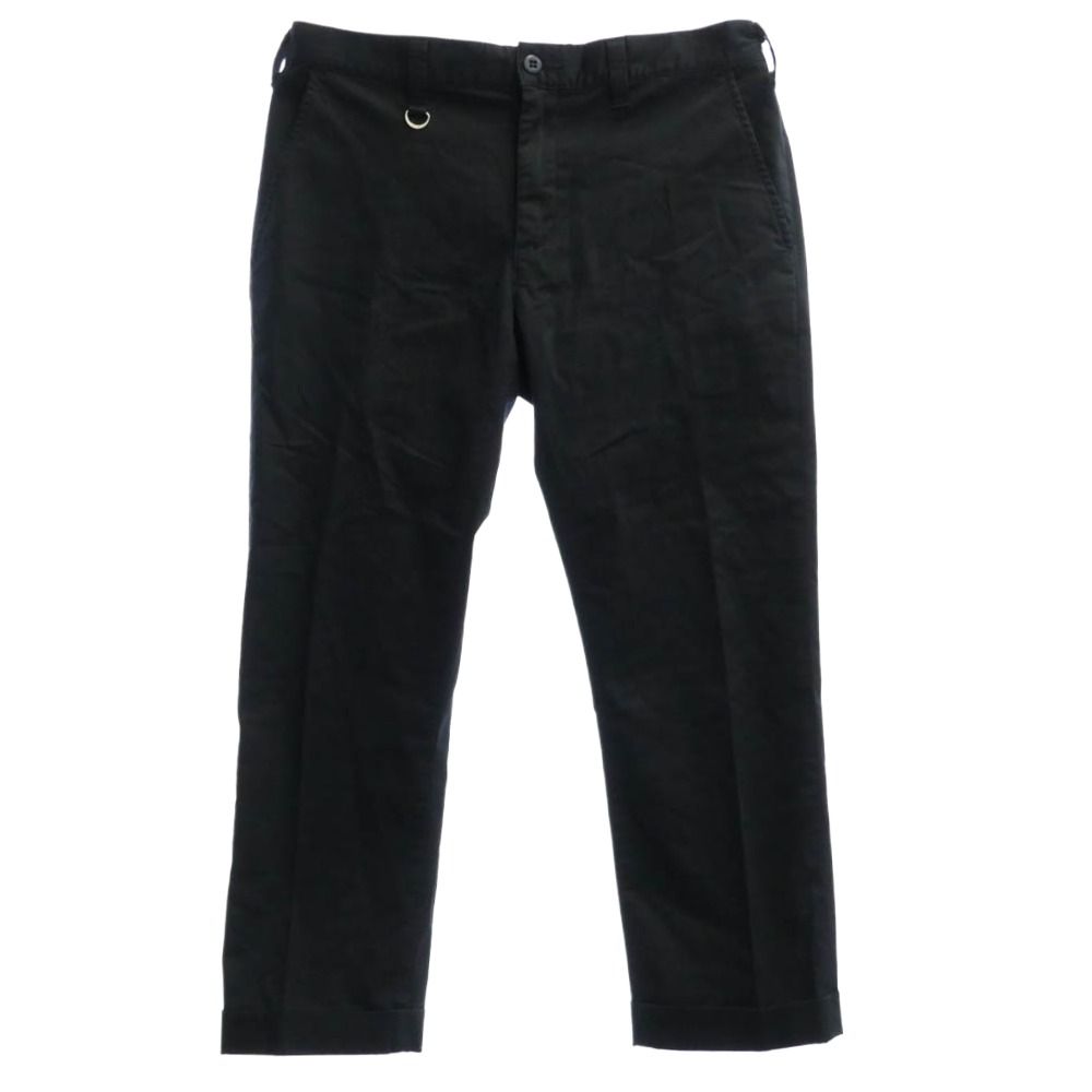 SOPHNET. ソフネット 14AW SOPH-145089 ANKLE CUT PANT シンチバック アンクル カット テーパード パンツ ネイビー系 L【中古】