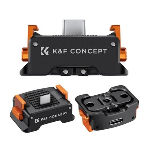 【新品】K&F CONCEPT Osmo Pocket 3 用アダプターマウント 充電ベース【充電しながら撮影可能】オズモポケット3 用 マウント Type-Cポート 1/4ネジ穴 アクションカメラ用アクセサリー クイックリリースJ型プレート 1209539a