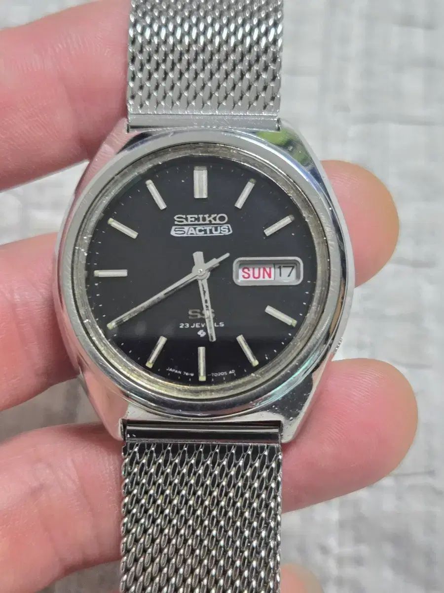 SEIKO 5ACTUS オートメッシュ 時計