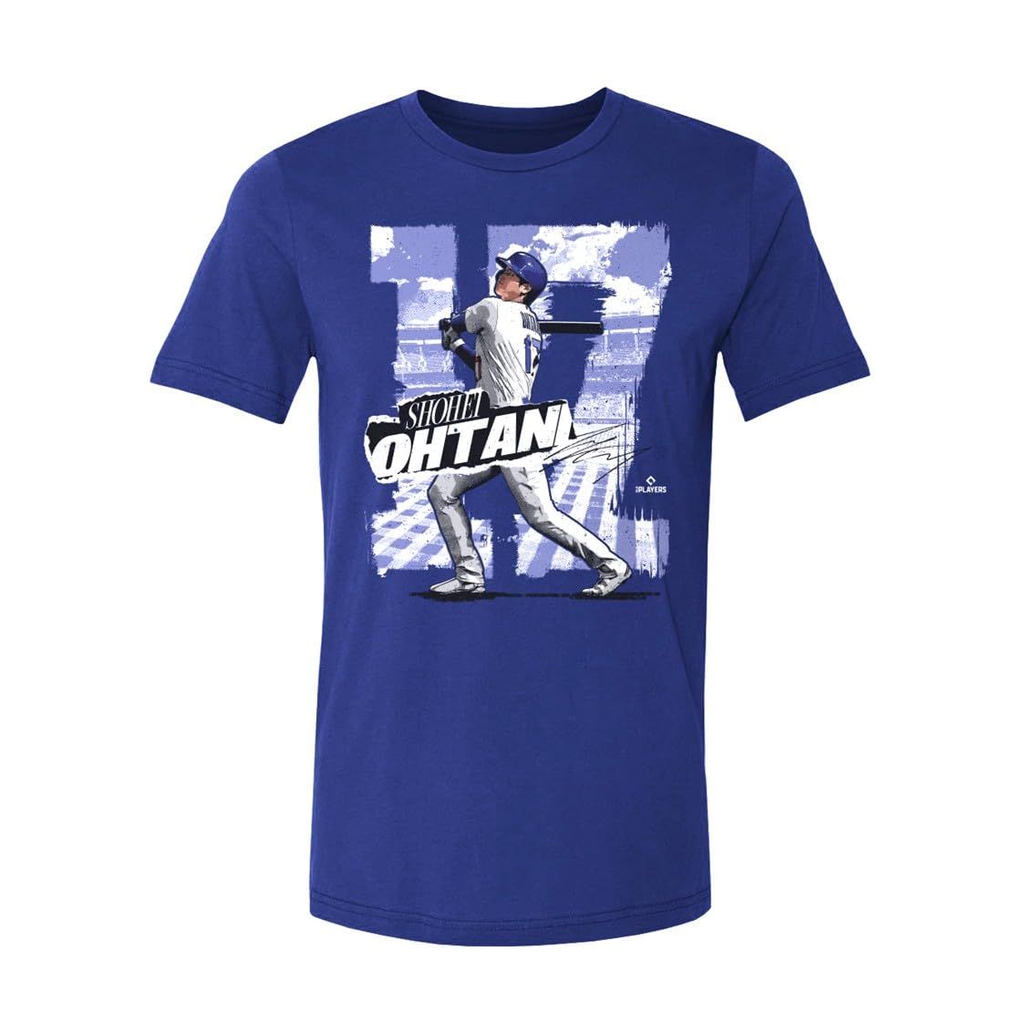 Shohei Ohtani Los Angeles D Rough WHT Mサイズ [並行輸入品] [ブルー] [M]