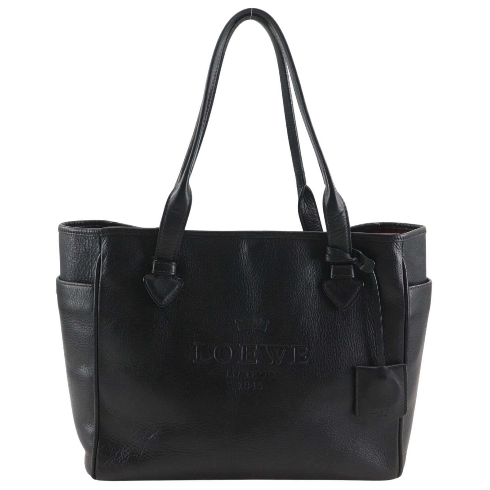 LOEWE】ロエベ ヘリテージ レザー 黒 レディース トートバッグ - メルカリ
