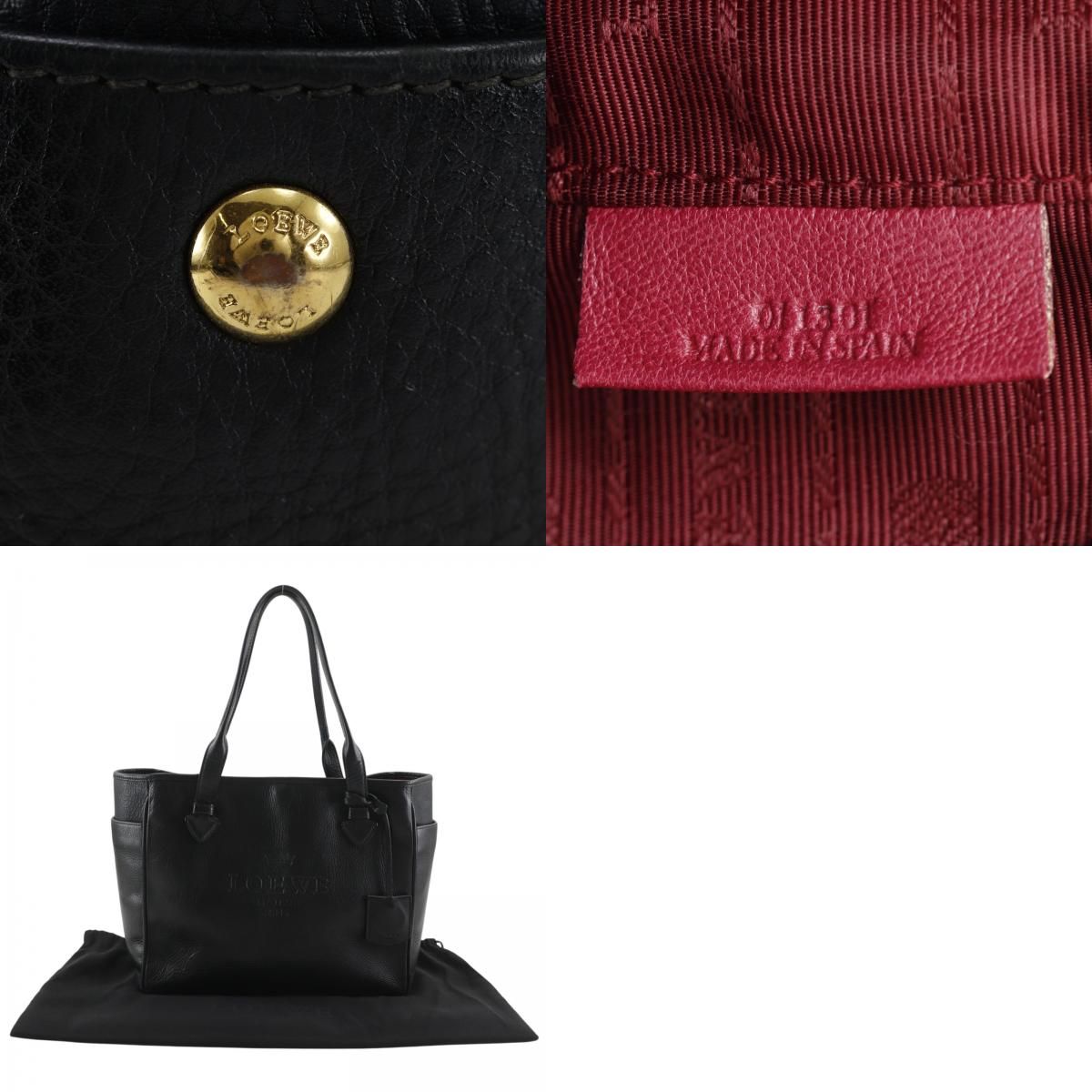 LOEWE】ロエベ ヘリテージ レザー 黒 レディース トートバッグ - メルカリ